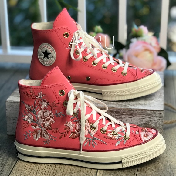 NWT Converse Chuck 70 HI Punch Coral W AUTHENTIC - Picture 4 of 8